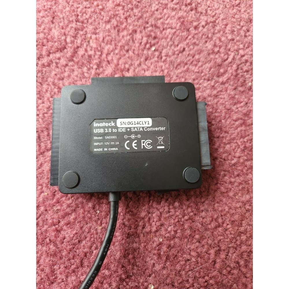 New without box Inateck USB 3.0 to IDE/SATA External Hard Drive Converter